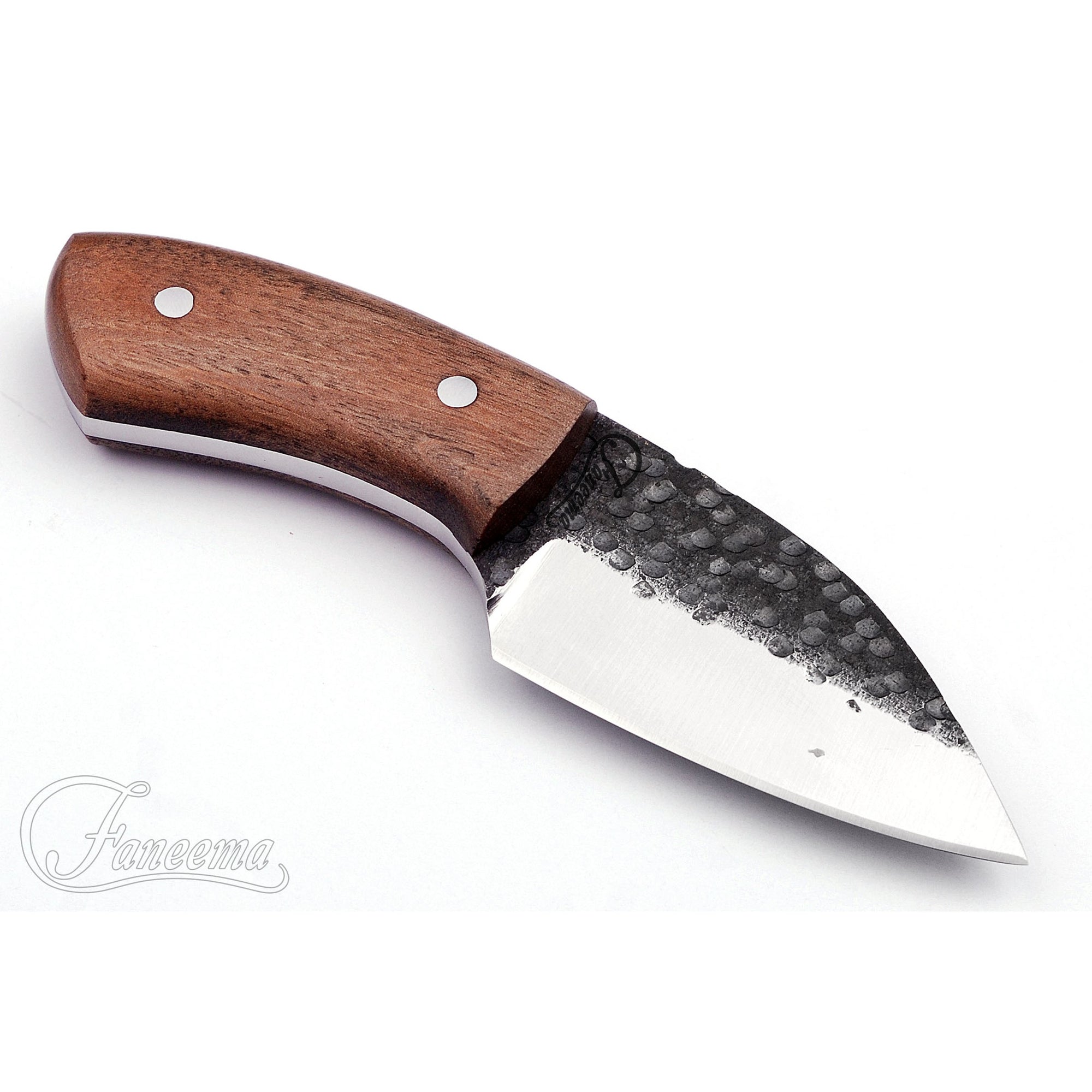 Damascus Skinner With American Walnut Handle