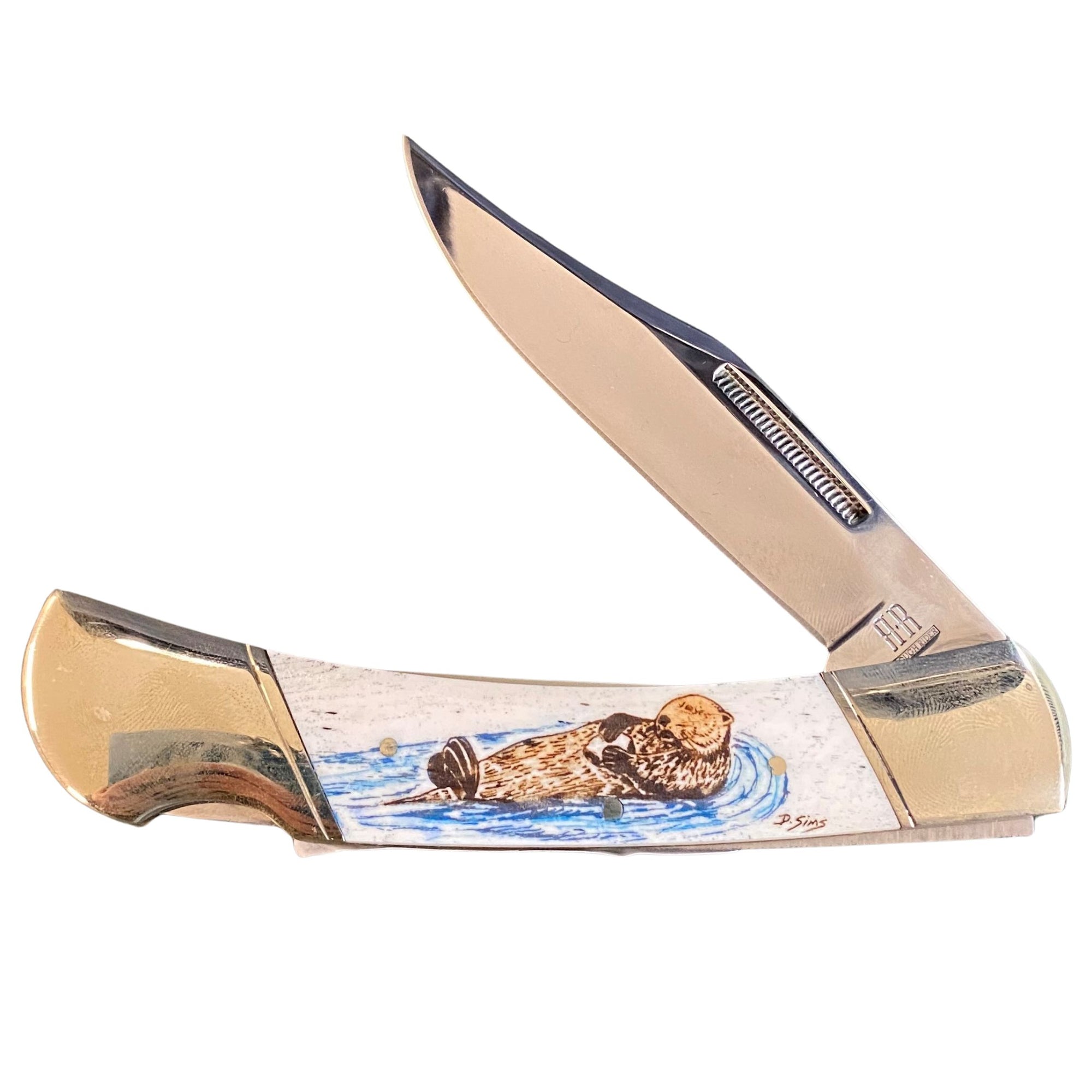 Scrimshaw Sheath Knife