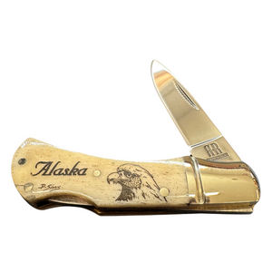 Alaska Mini Scrimshaw 2.5 Inch Knife