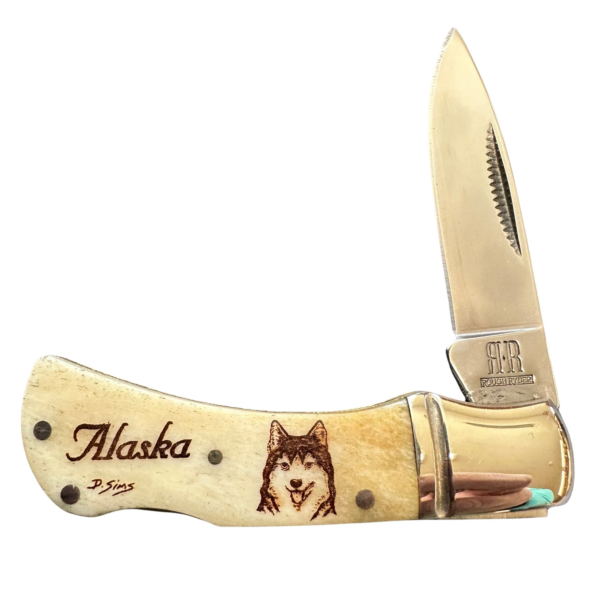 Alaska Mini Scrimshaw 2.5 Inch Knife