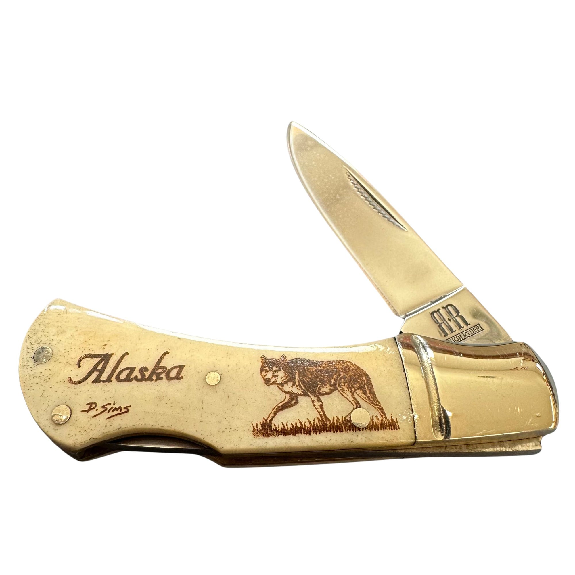 Alaska Mini Scrimshaw 2.5 Inch Knife