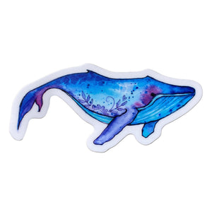 Floral Humpback Sticker