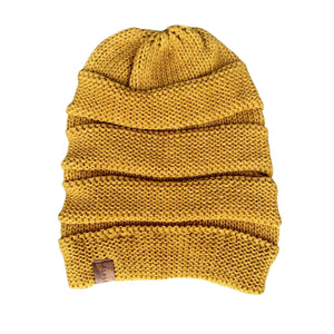 Scrunch Beanie - Mustard