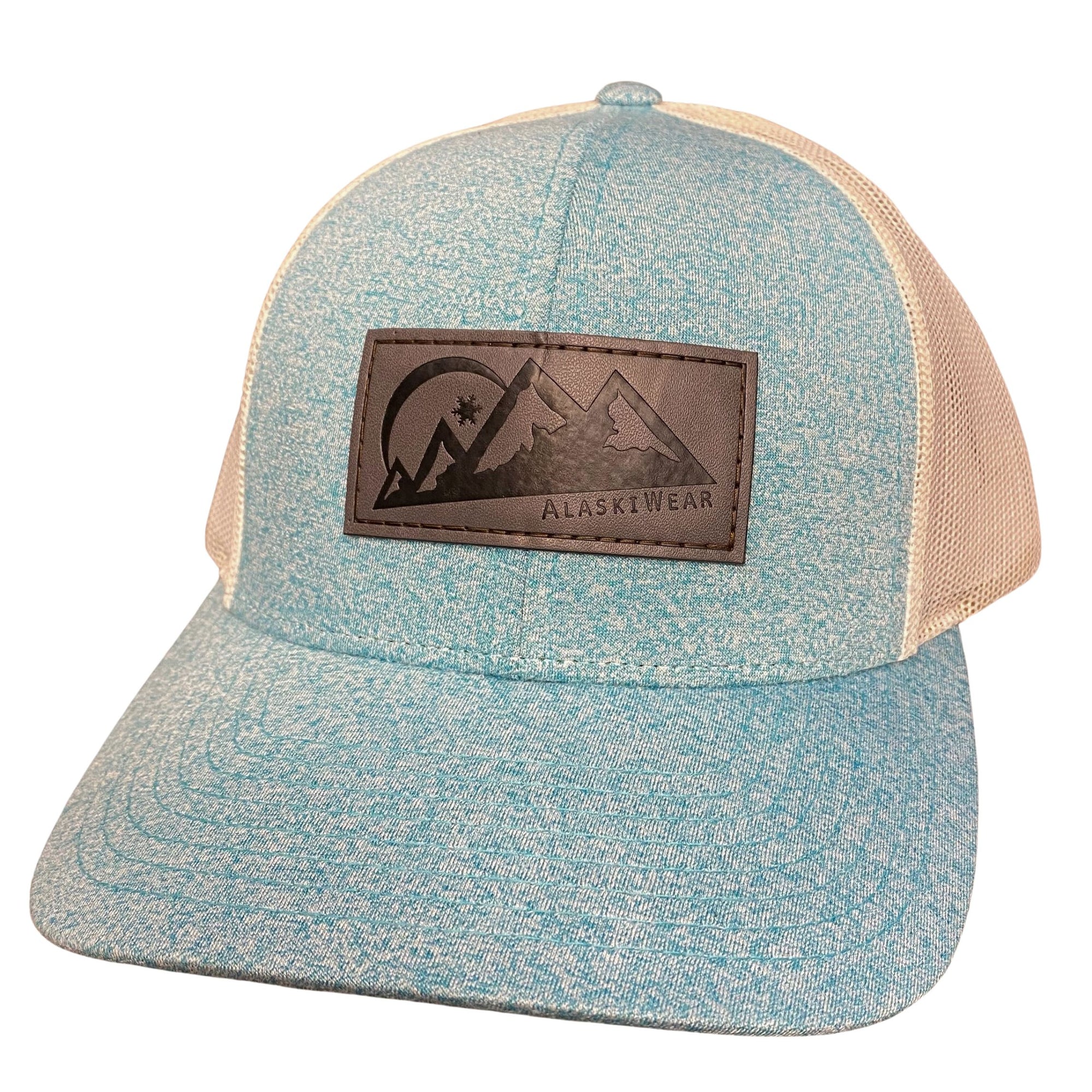 Teal Heathered Curved Hat