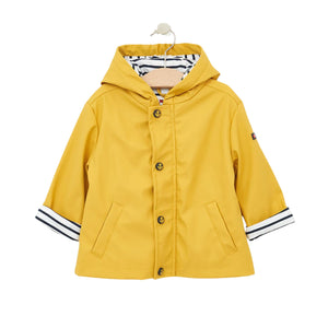 Babys Anchor Rain Jacket with Stripe Cotton Lining