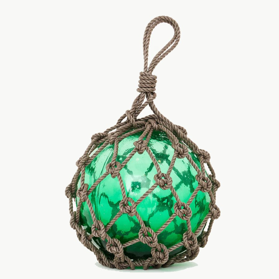 Glass Buoy with Nylon Rope - Small