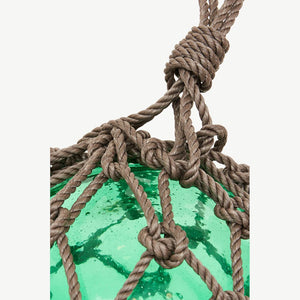 Glass Buoy with Nylon Rope - Small