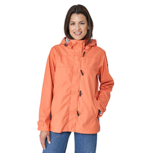 Nautical Raincoat with Striped Lining for Women