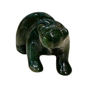 Jade Bear Figurine