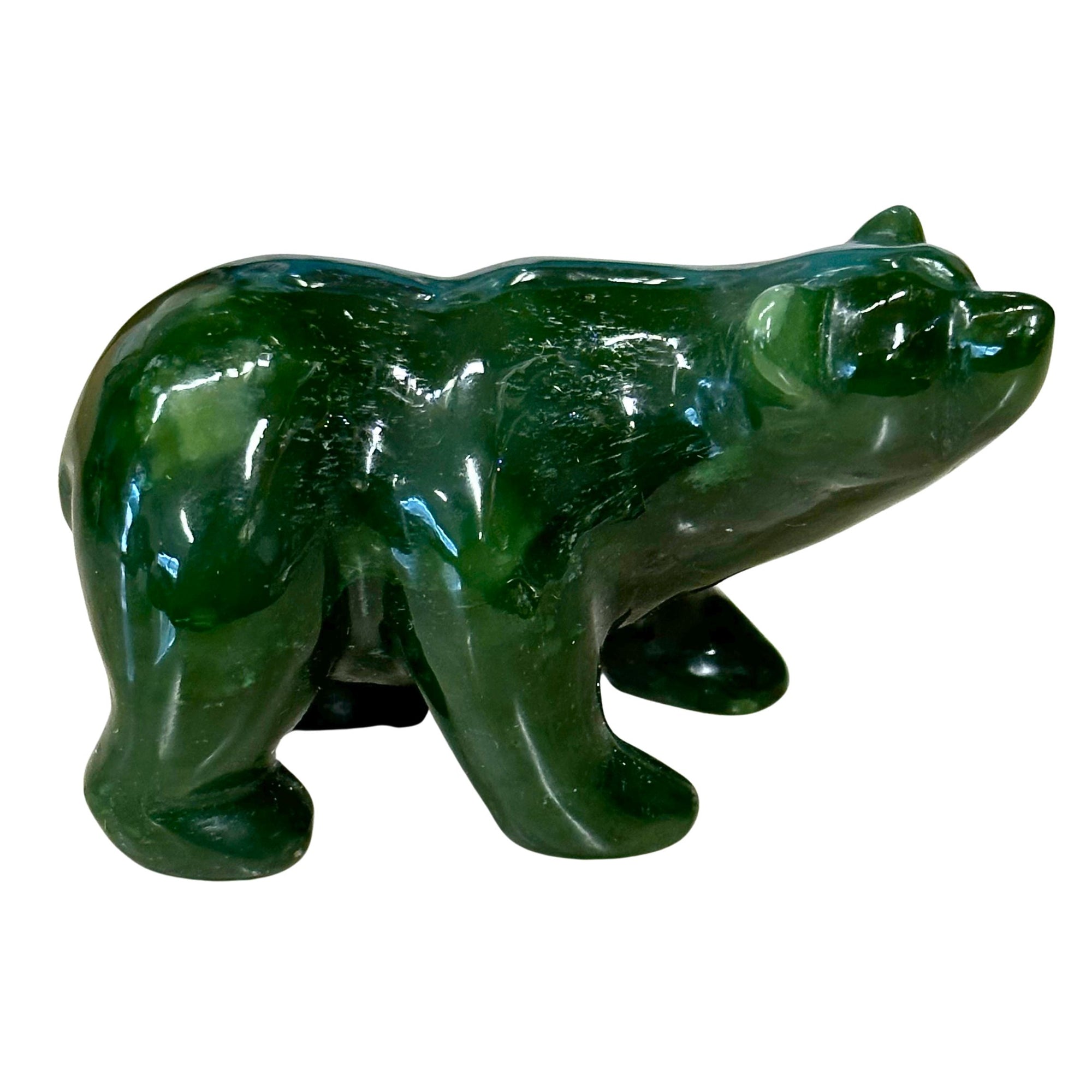 Jade Bear Figurine