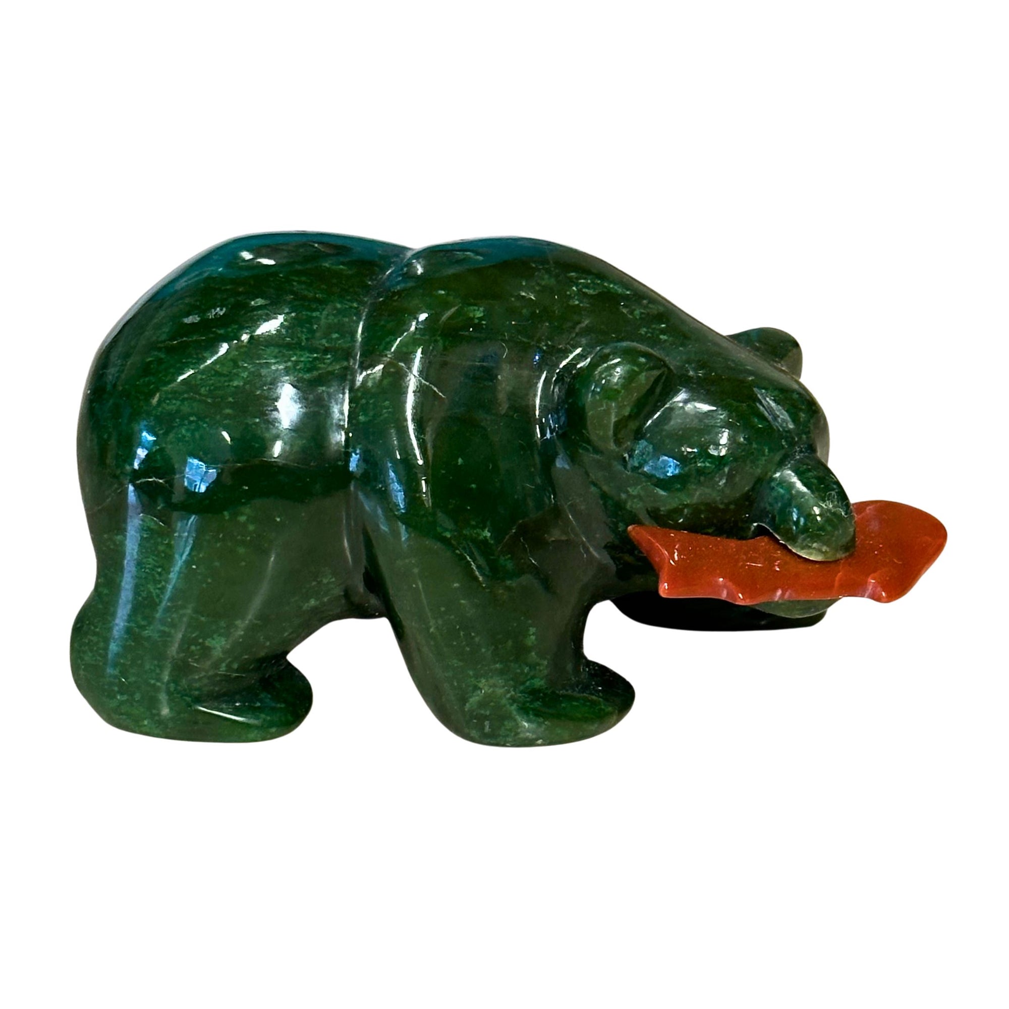 Jade Bear Figurine