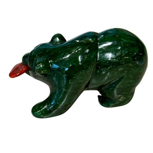 Jade Bear Figurine