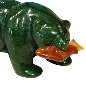 Jade Bear Figurine