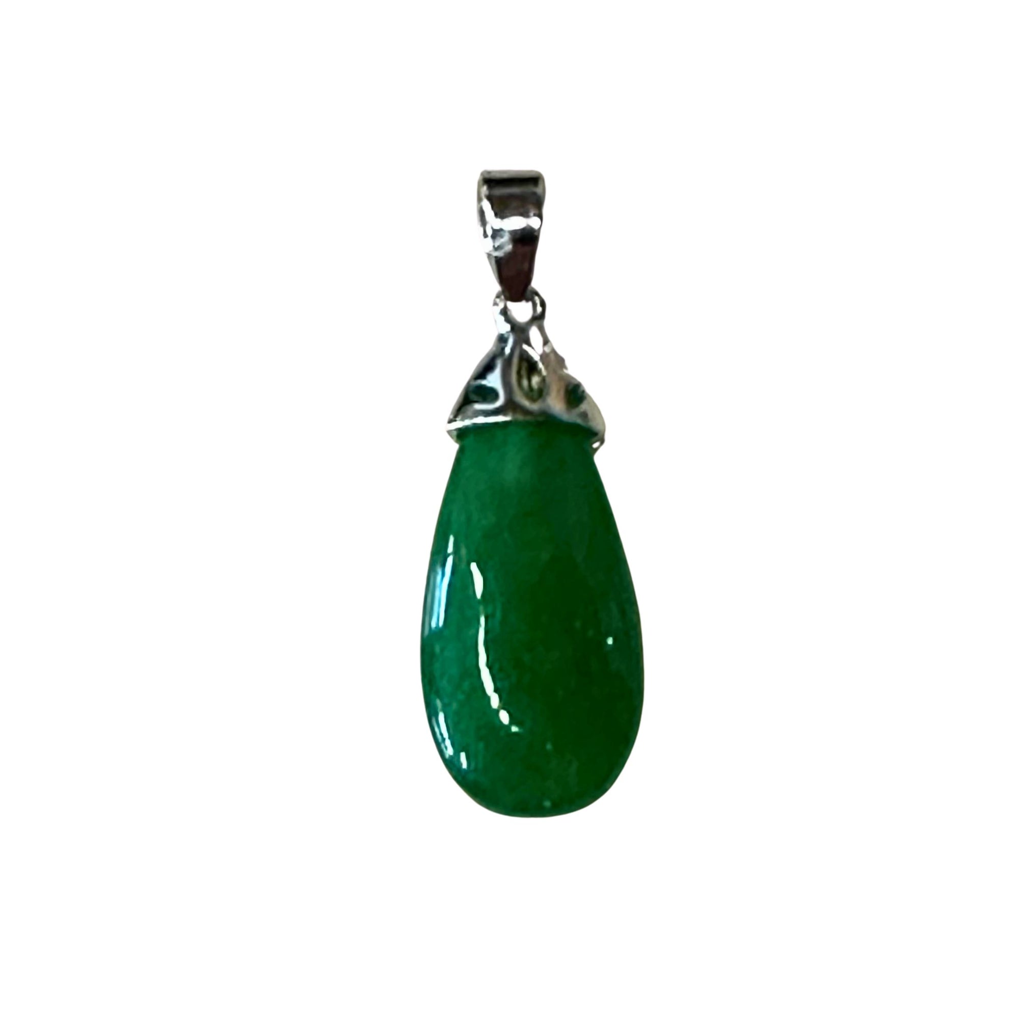 Jade Teardrop Pendant