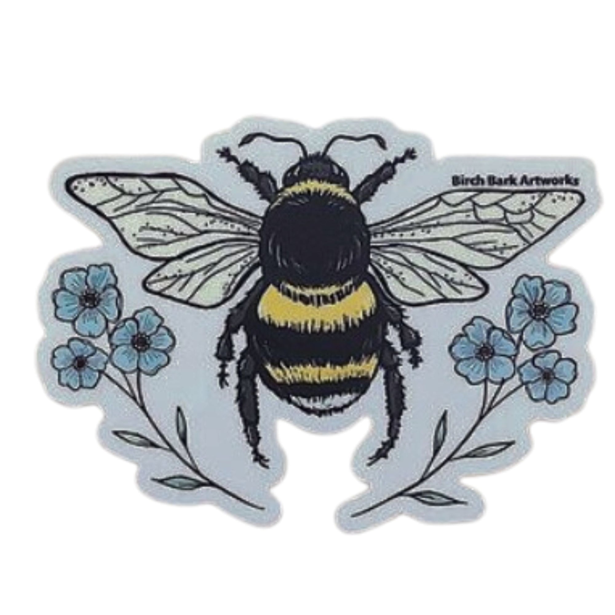 Bee Wildflowers Sticker