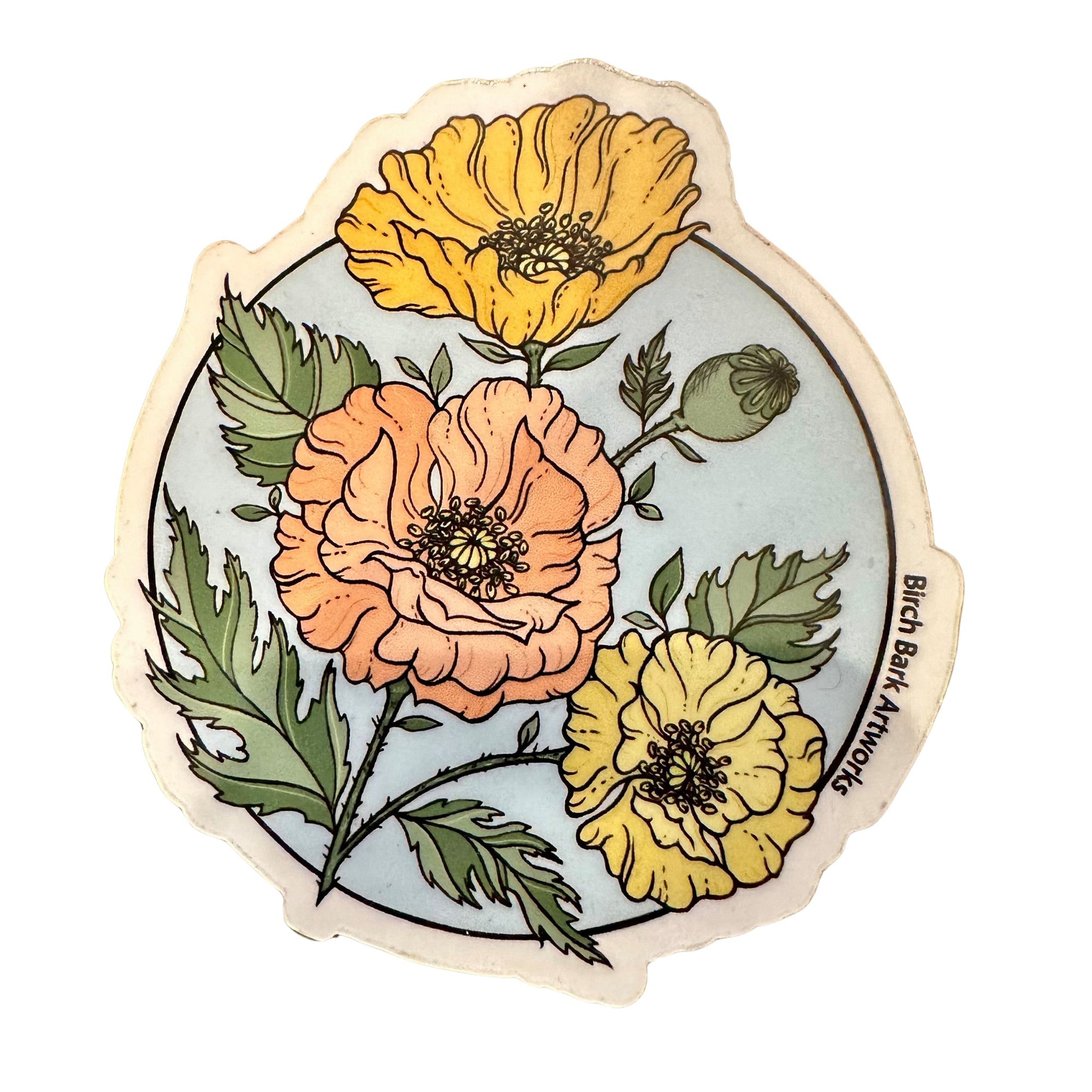 Poppies Sticker