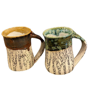 Stoneware Pottery Decal Mug