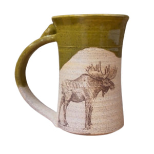 Stoneware Pottery Decal Mug