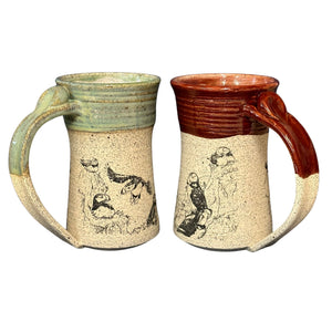 Stoneware Pottery Decal Mug