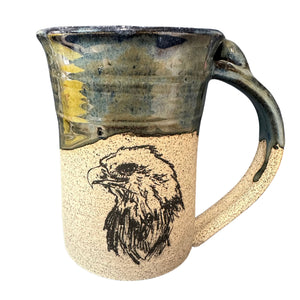 Stoneware Pottery Decal Mug