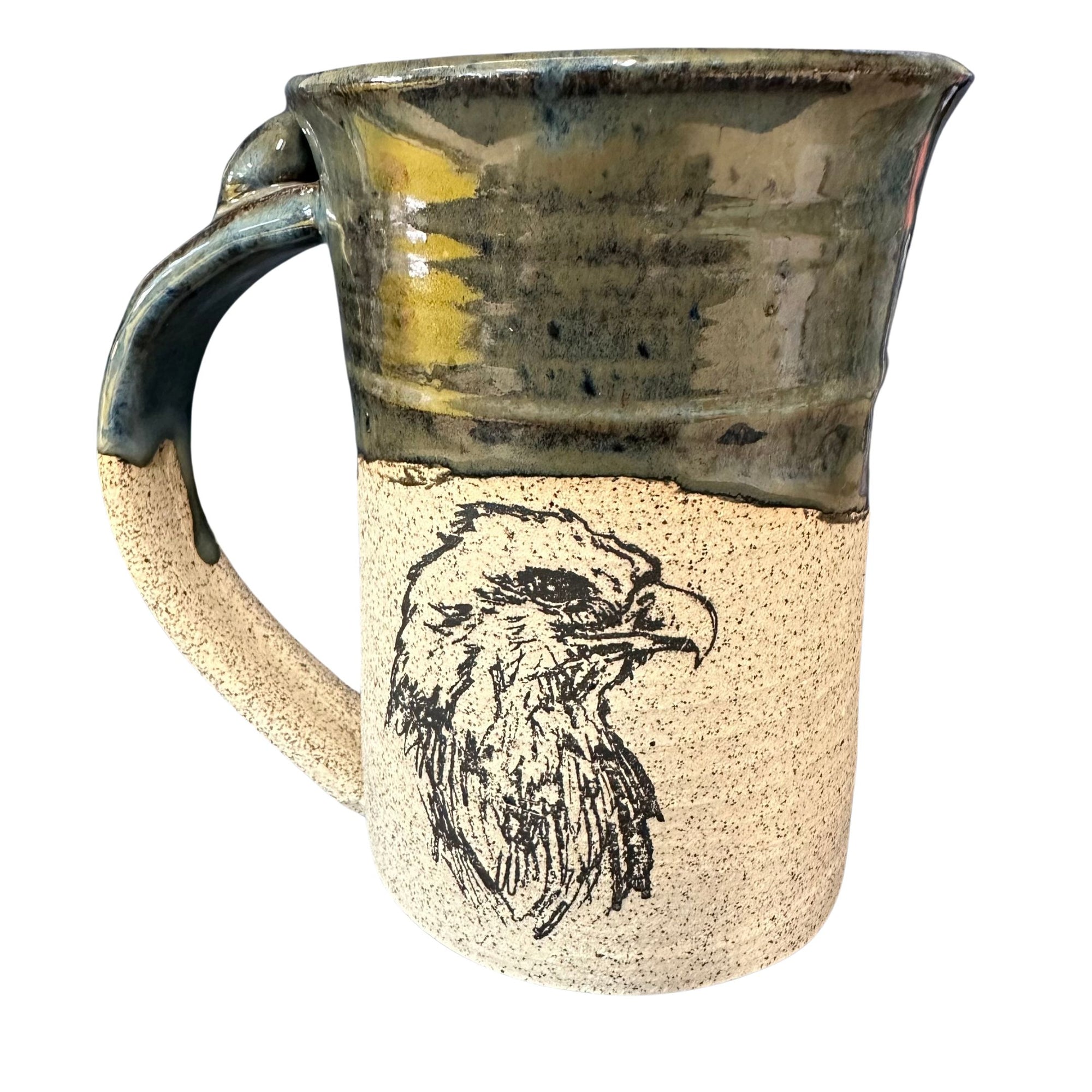 Stoneware Pottery Decal Mug