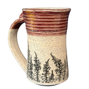 Stoneware Pottery Decal Mug