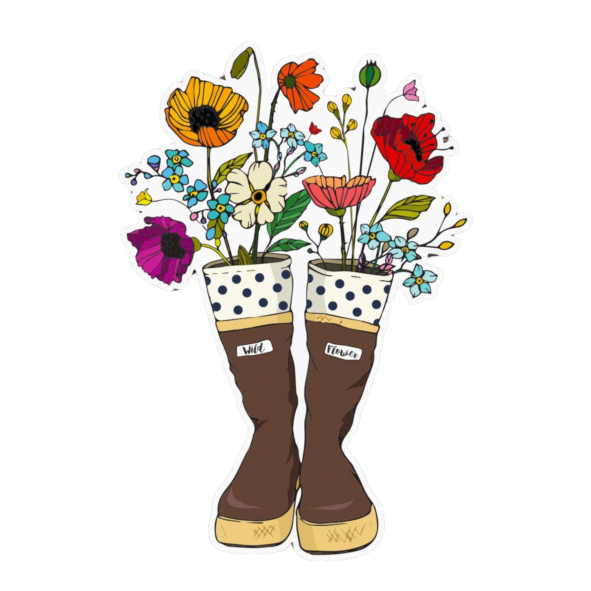 Boots N' Bouquet - Sticker