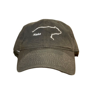 Bear Silhouette Embroidered Hat