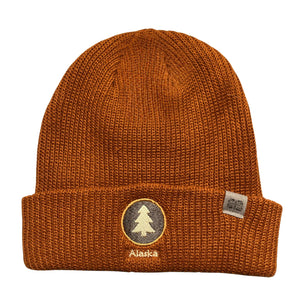 Embroidered Tree Mens Beanie