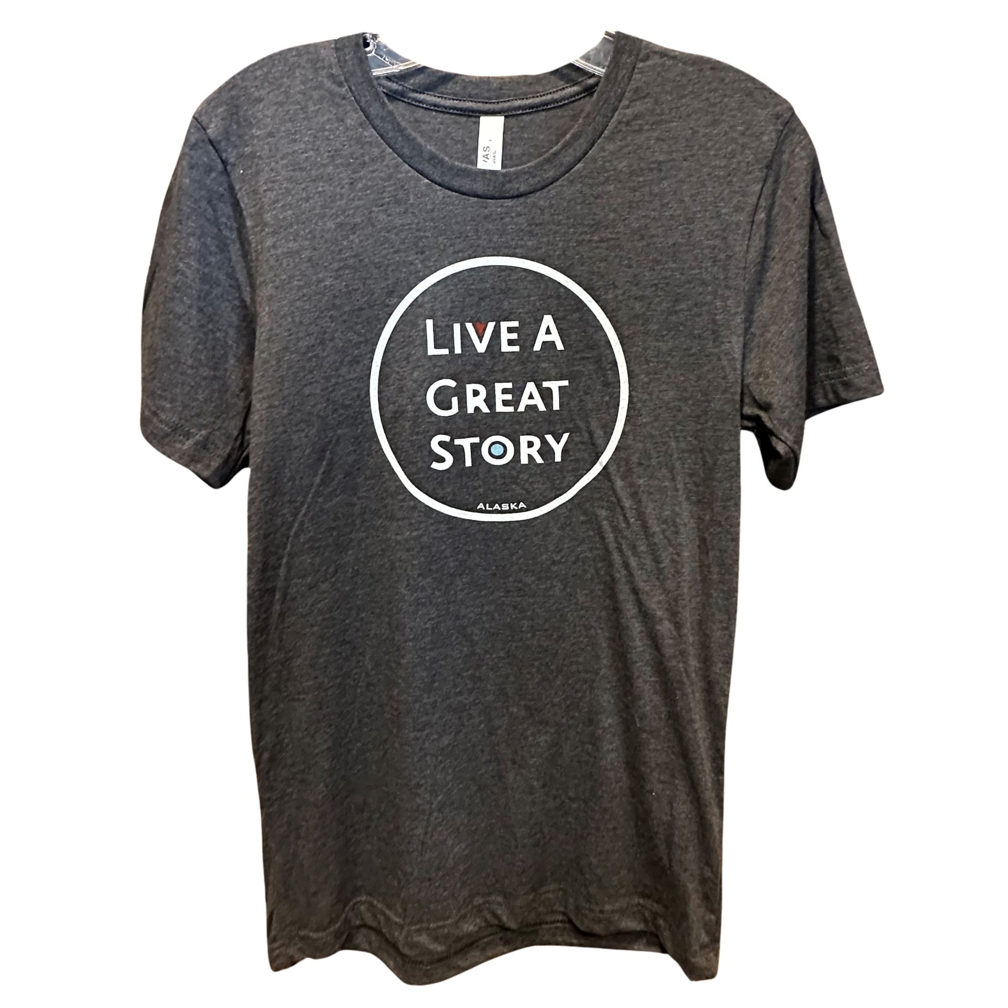 Live A Great Story Tee - Dark Grey Heather