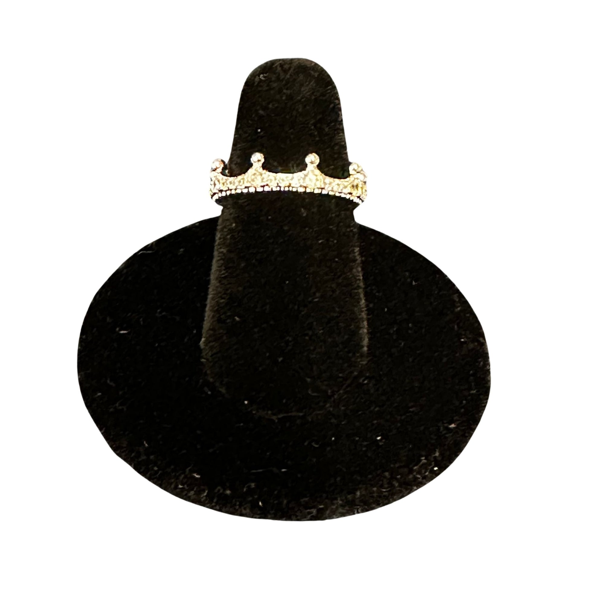 Cubic Zirconia Crown Stack Ring