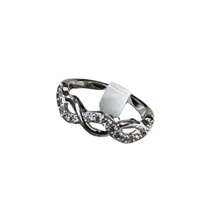 Infinity Cubic Zirconia Stack Ring