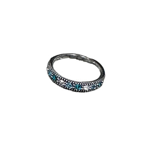 Multi Blue Eternity Stack Ring