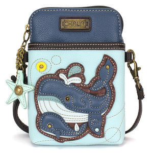 Whale Family Cellphone Crossbody