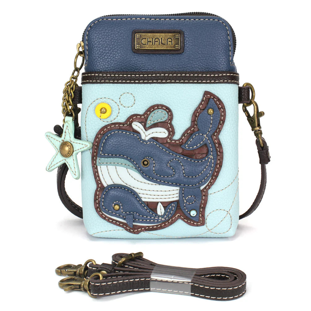 Whale Family Cellphone Crossbody