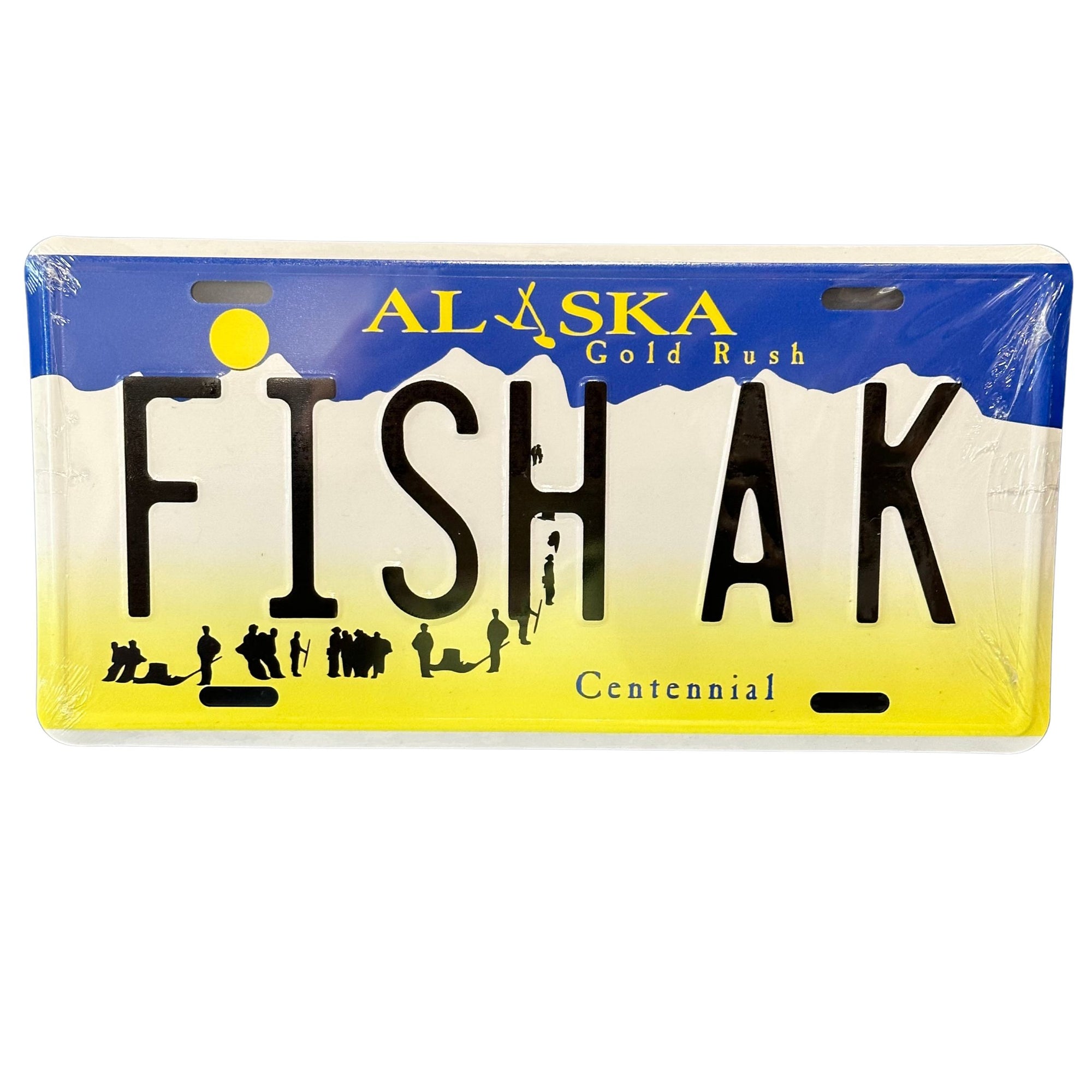 FISH AK License Plate