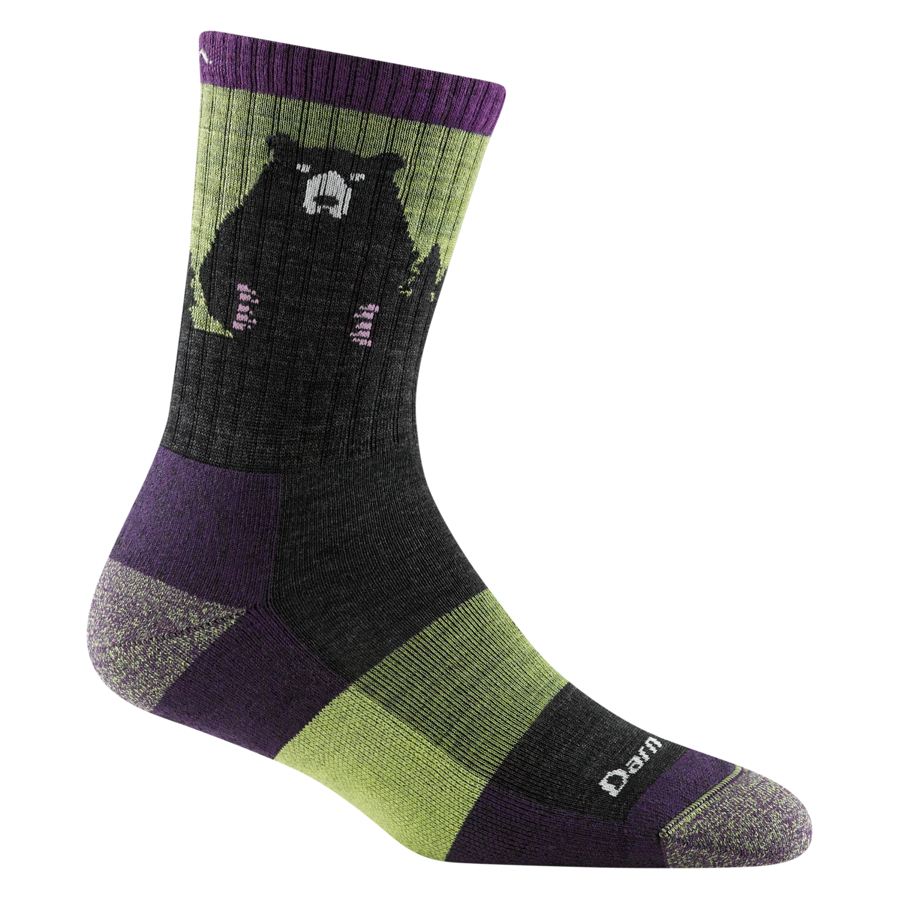 Bear Town Micro Crew Lightweight Hiking Sock for Women