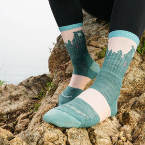 Bear Town Micro Crew Lightweight Hiking Sock for Women