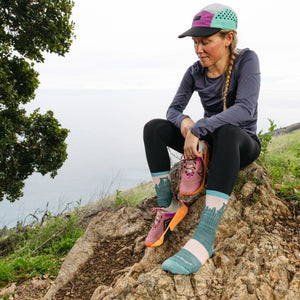 Bear Town Micro Crew Lightweight Hiking Sock for Women