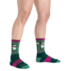 Critter Club Micro Crew Lightweight Hiking Sock for Women S25