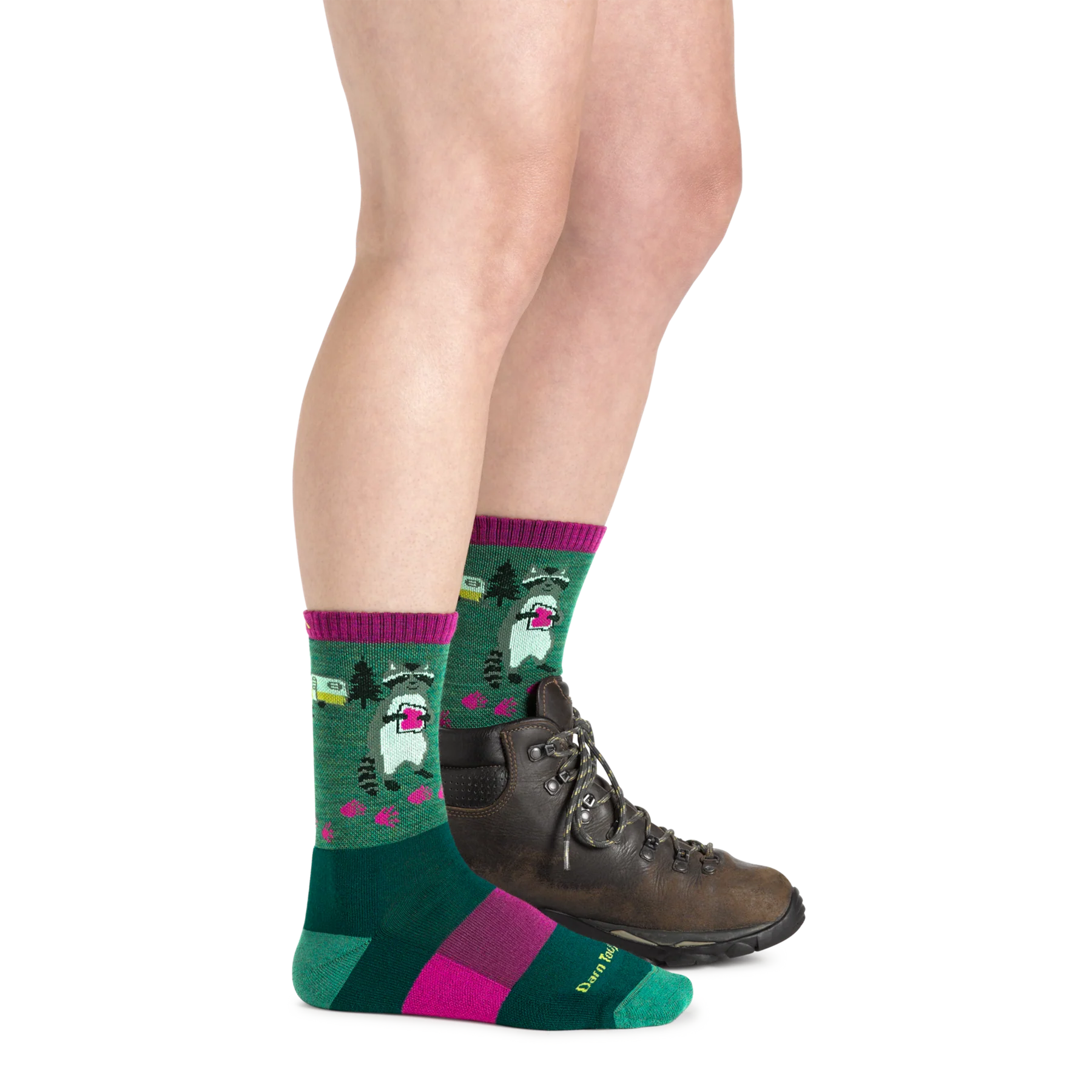 Critter Club Micro Crew Lightweight Hiking Sock for Women S25