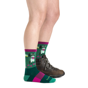 Critter Club Micro Crew Lightweight Hiking Sock for Women S25