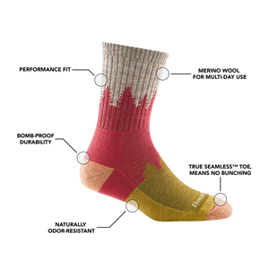 Treeline Micro Crew Midweight Hiking Sock for Women - S25