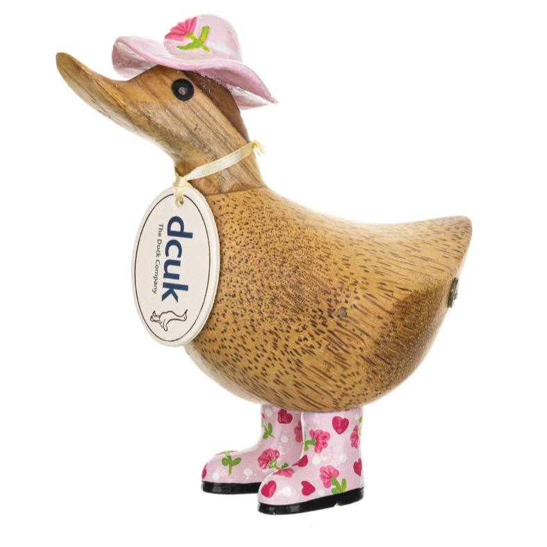 Floral Hat and Boots Duck