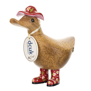 Floral Hat and Boots Duck