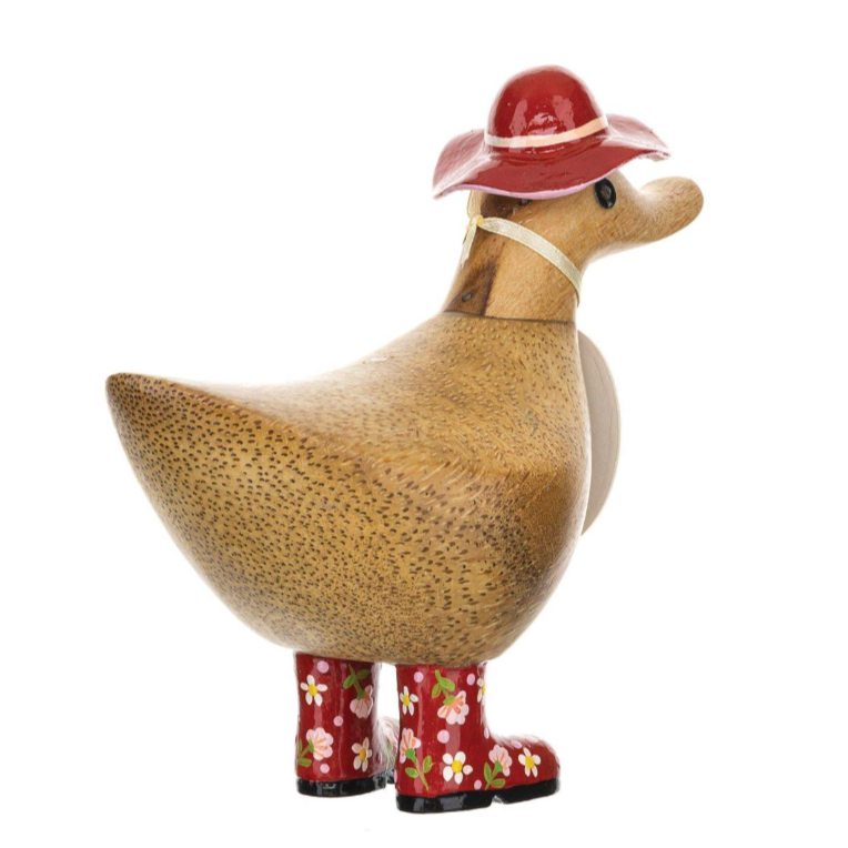 Floral Hat and Boots Duck