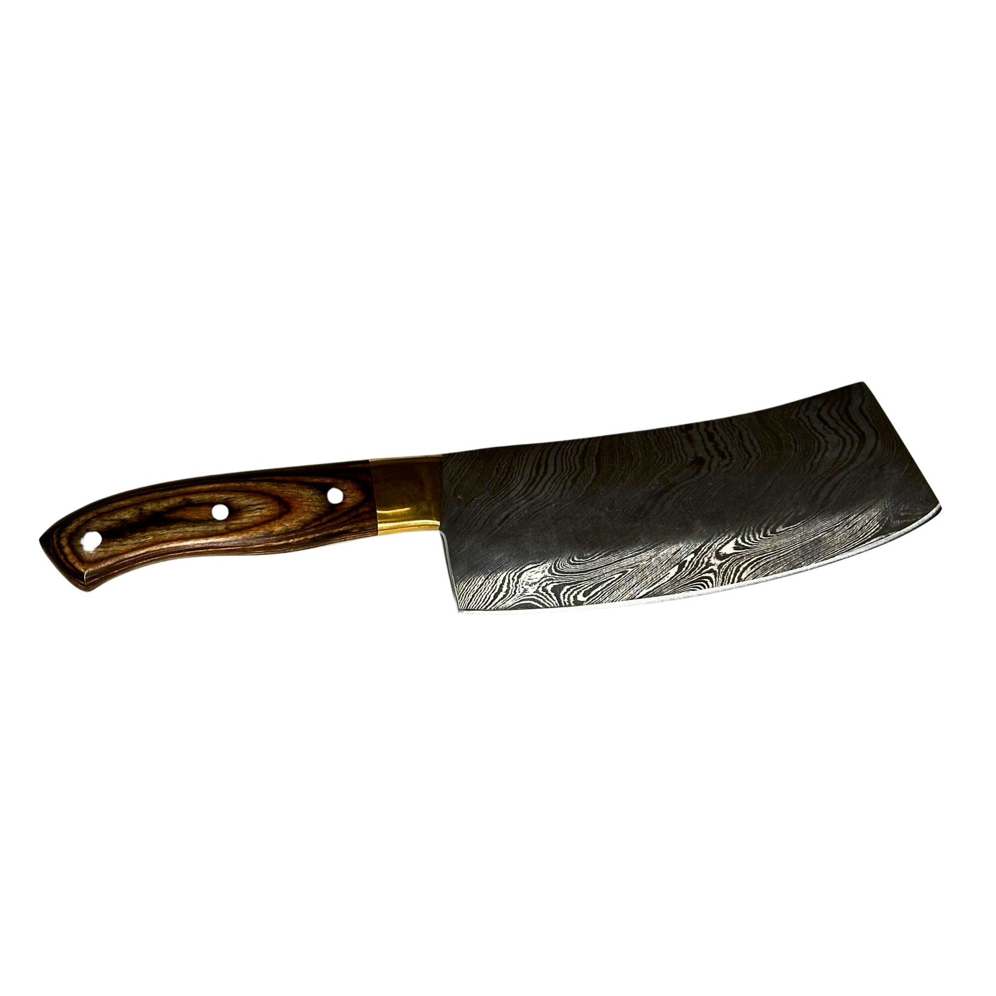 Damascus Cleaver - Pakkawood Handle