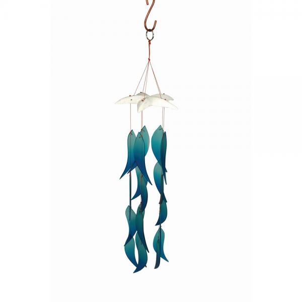 Fish Inspired Glass Chime