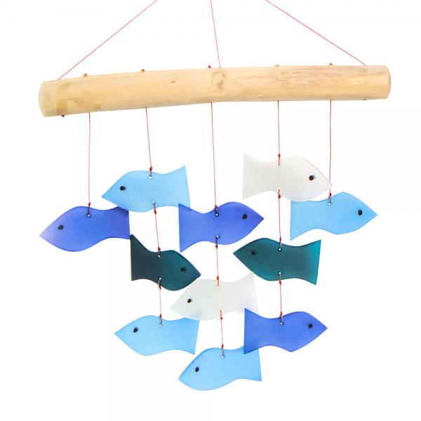 Fish Inspired Glass Chime