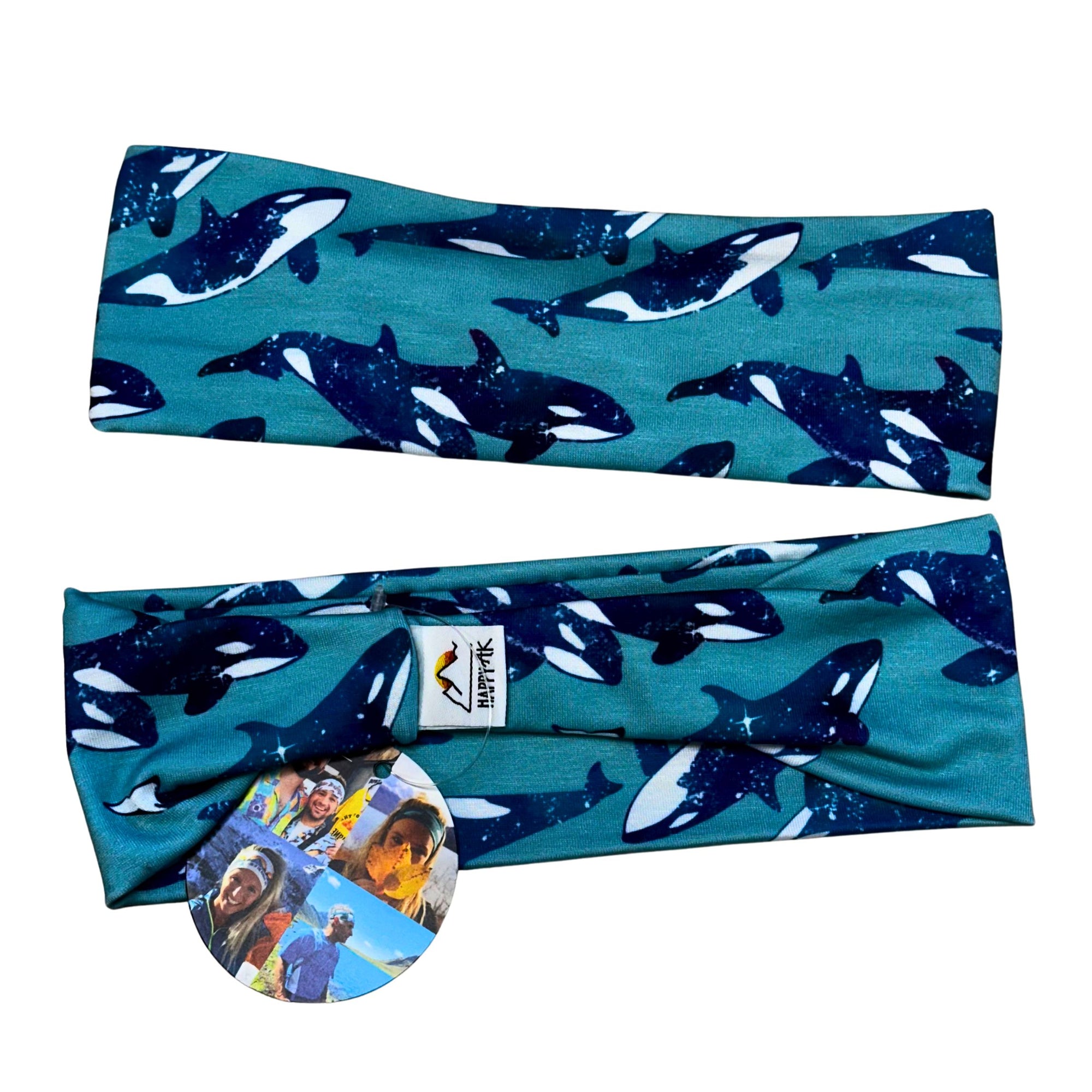 Teal Orca Headband